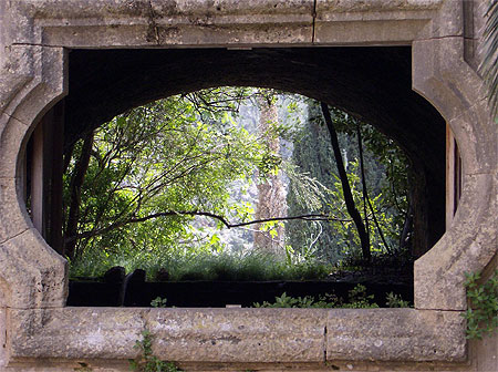 Fontaine � effet miroir