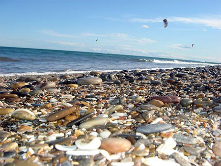 Plage de galets