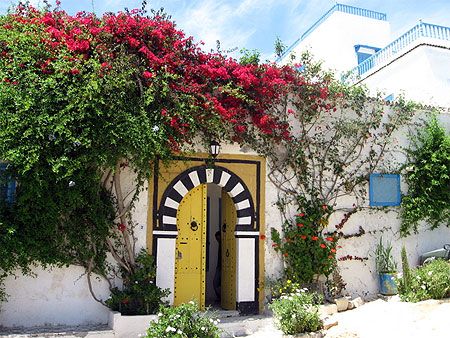 Porte jaune