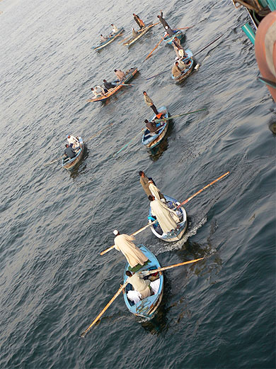 Caravane de barques