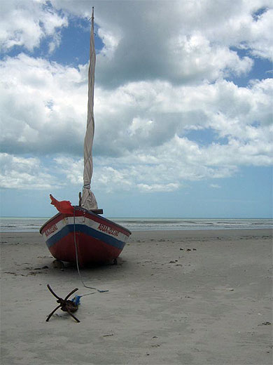 Jangada sur la plage