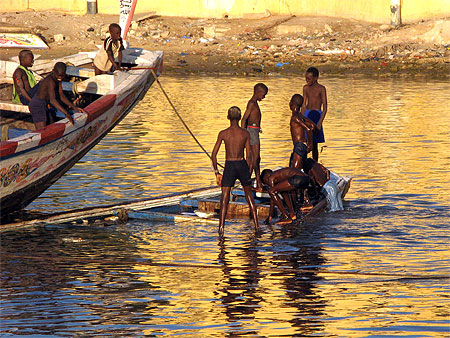 Baignade � St Louis
