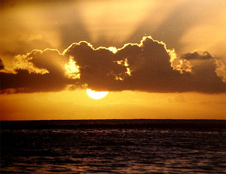 Coucher de soleil pr�s de Grand Baie