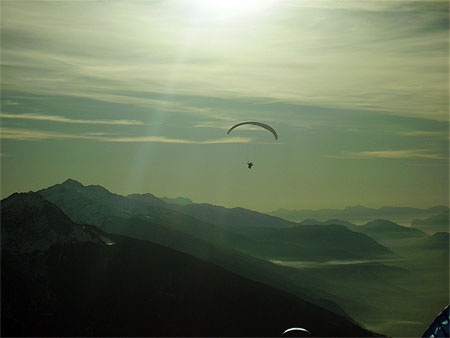 Descente dans la vall�e des Saisies