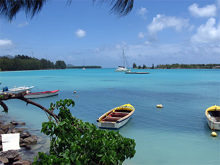 Bateau aux seychelles