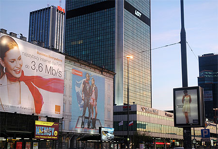 Cr�puscule au centre ville