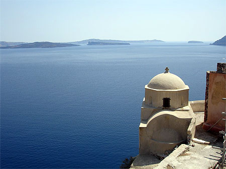Akrotiri vue de Fira