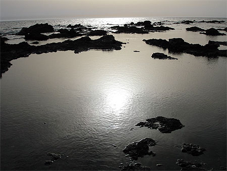 Coucher de soleil proche d'Elafonissi