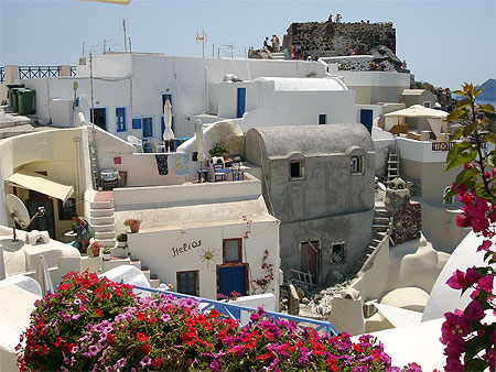 Terrasses et point de vue � Oia