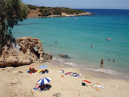 Plage de r�ve � l'est d'Agios Nikolaos