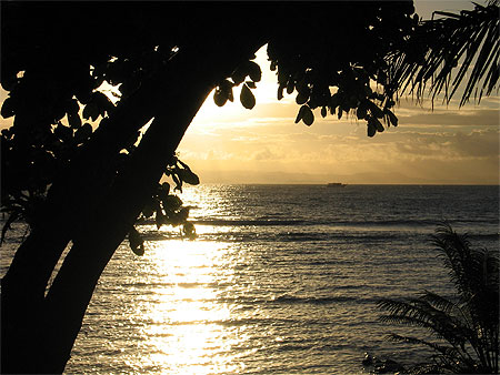Coucher de soleil sur L'�le Sainte Marie
