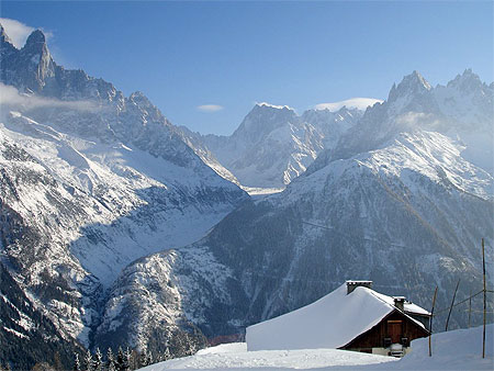Vall�e de la mer de glace depuis l'index � 2396m