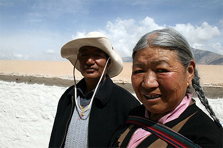 Couple de p�lerins