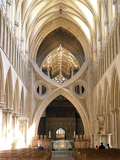 Int�rieur de la cath�drale de Wells