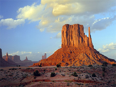 Coucher de soleil sur Monument Valley