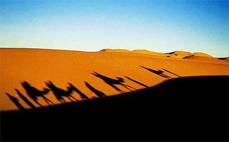 Erg Chebbi : ombres
