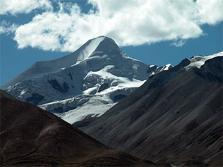 Sommet enneig� vu depuis le train P�kin-Lhassa