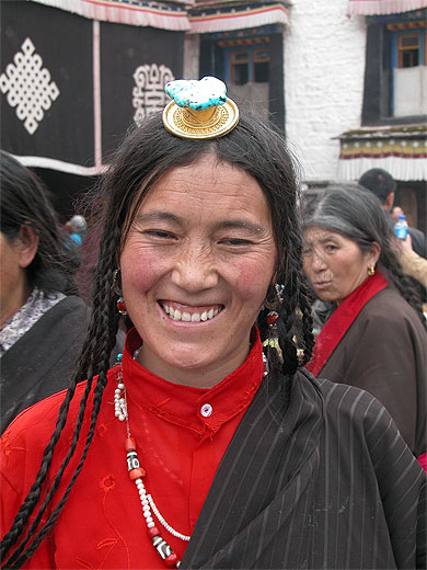 Tib�taine devant le Jokhang