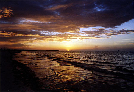 Coucher de soleil � Progreso