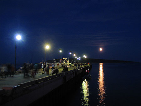 Quai de Perc� en d�but de soir�e
