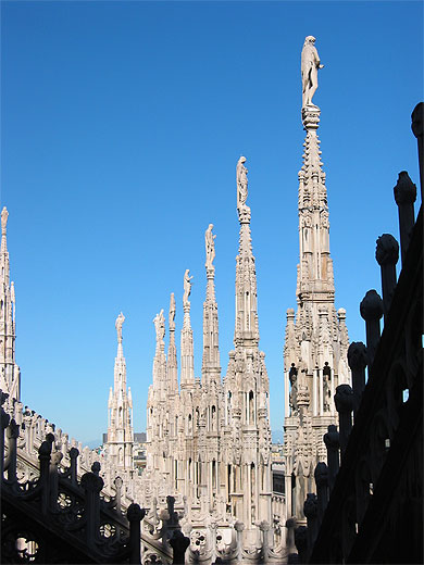 Toit de la cath�drale de Milan
