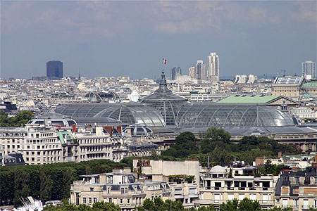 Le Grand Palais depuis la tour Eiffel