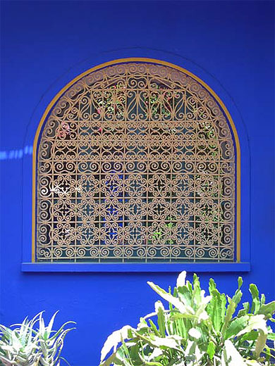 Jardin Majorelle - Fen�tre et ses arabesques