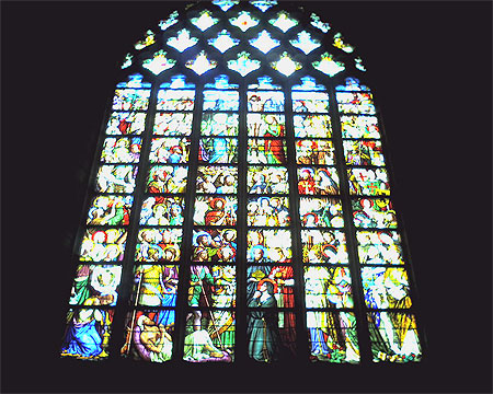 Vitrail gothique de l'�glise de Beaufort