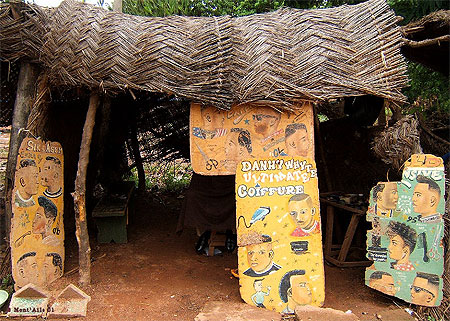 Salon de coiffure � Ouaga