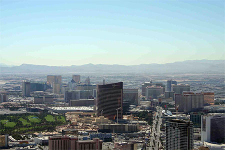 Vue sur Las Vegas depuis la Stratosph�re