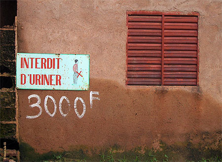 Interdit d'uriner