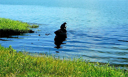 Le p�cheur et son reflet