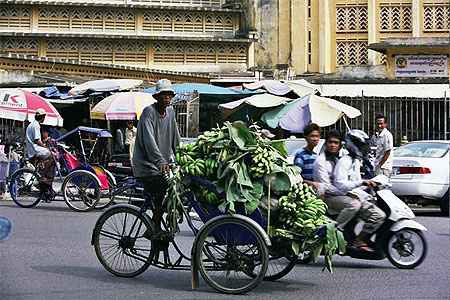 Tricycle au march� central