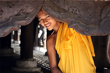 Un jeune bonze � Mandalay