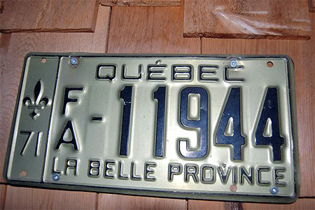 Ancienne plaque