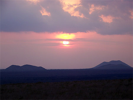Coucher de soleil au Tsavo