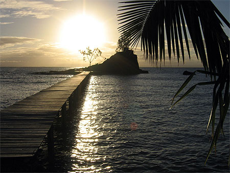 Coucher de soleil sur l'�le Sainte Marie