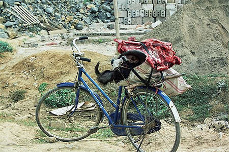 La bicyclette du boucher...