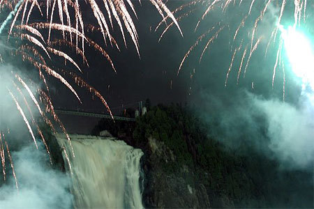 La chute Montmorency � travers les feux