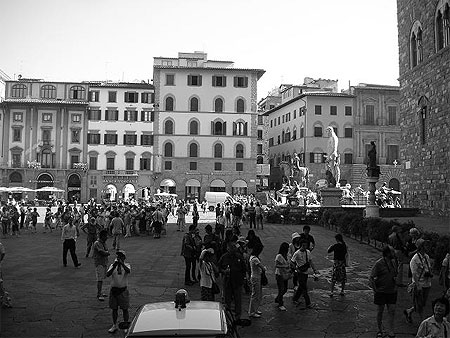 Piazza della Signoria n'b