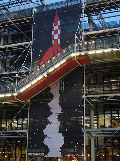 Expo Tintin Beaubourg