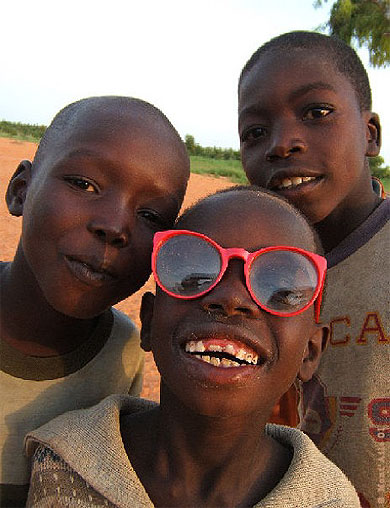 Portraits de jeunes bergers dogons