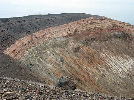 Randonneurs sur les flancs de Vulcano