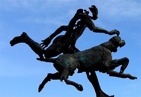 Statue sur la Digue � La Panne
