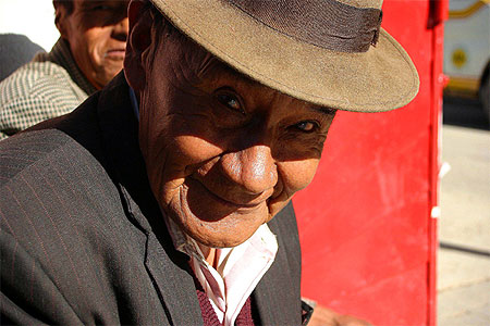 Dans le centre de Oruro...