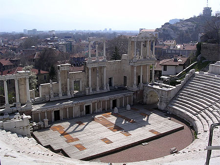 Le th��tre romain de Plovdiv