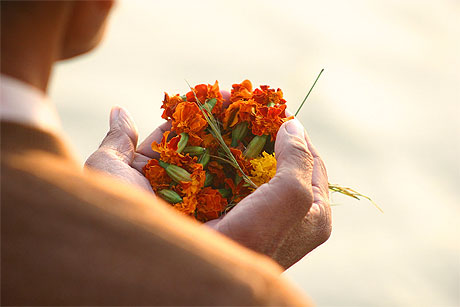 Ambiance sur les ghats de Varanasi 