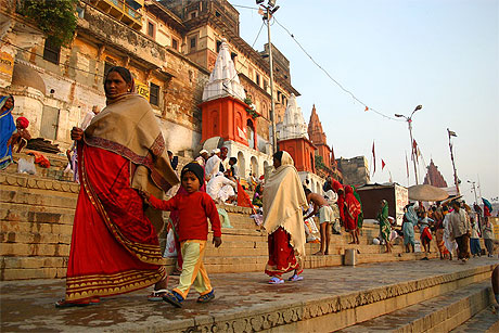 Ambiance sur les ghats de Varanasi 