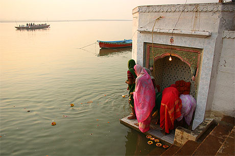 Ambiance sur les ghats de Varanasi 