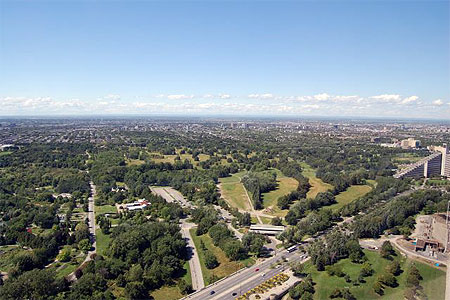 Vue du haut de la tour inclin�e